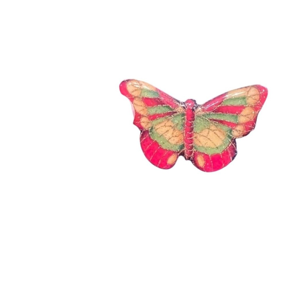 Vintage Multicolor Enamel‎ Butterfly Brooch Pin Unisex Adults